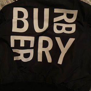 Burberry children Black Bomber Jacket